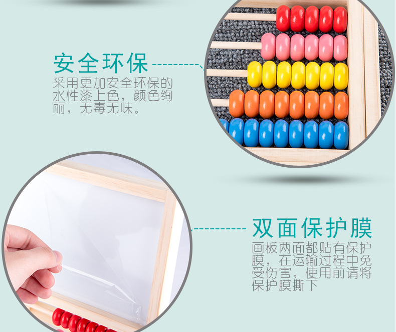Children's Drawing Board Erasable Household Small Blackboard Easel Learning Writing Whiteboard Magnetic Ball Pen Dust-Free Baby Doodle
