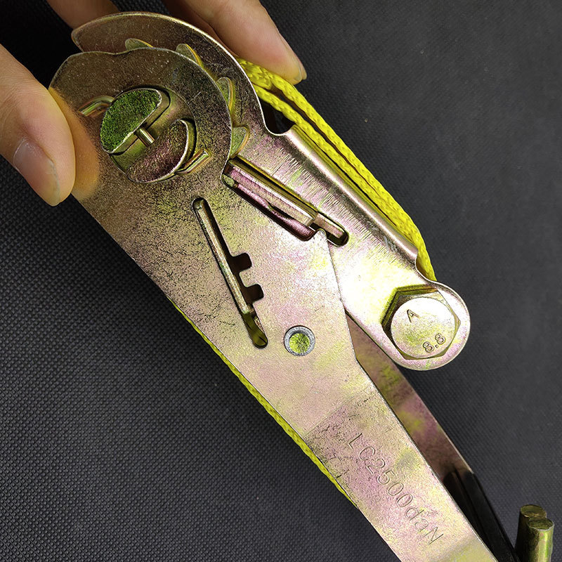 Thickened 5 Tons Cargo Ratchet Tie down Container Binder Car Tighten Belt Ratchet Tensioner Fastener Tight Rope