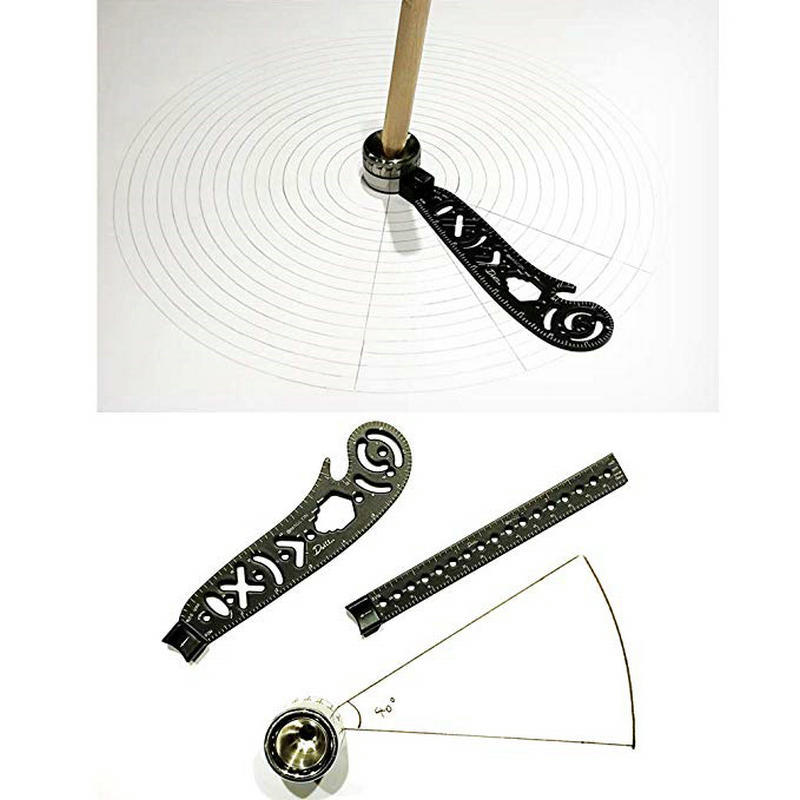 Wholesale Amazon Drawing Compass Multifunctional Drawing Ruler Creative Magnetic Drawing Ruler Compasses