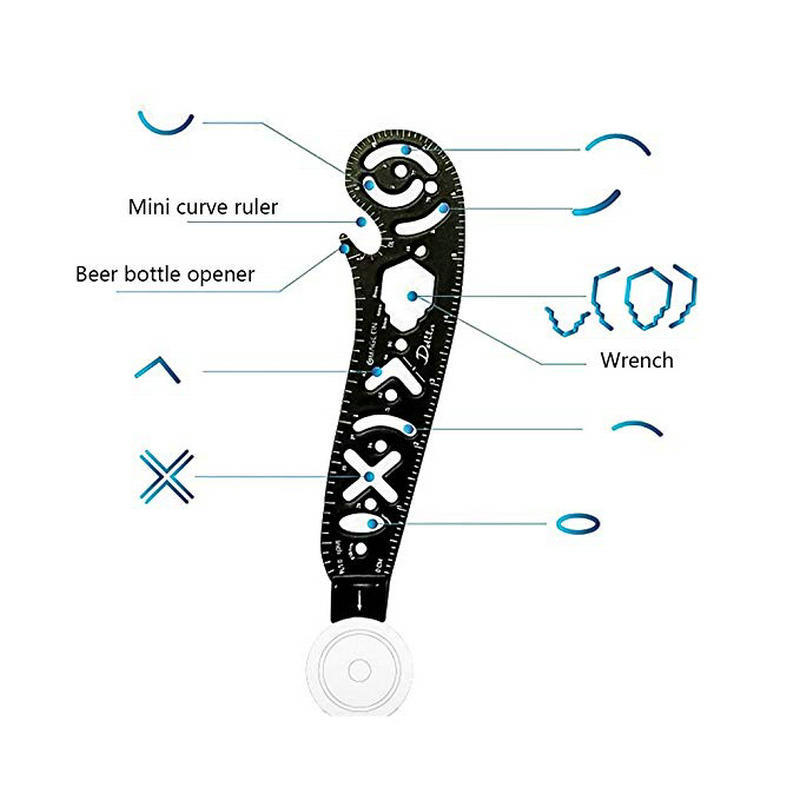 Wholesale Amazon Drawing Compass Multifunctional Drawing Ruler Creative Magnetic Drawing Ruler Compasses
