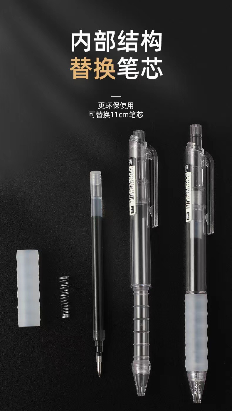 Hobby Gel Pen 0.35 0.5mm Black Signature Pen Ball Pen Carbon Pen Black Pen 12 PCs Office Supplies Wholesale