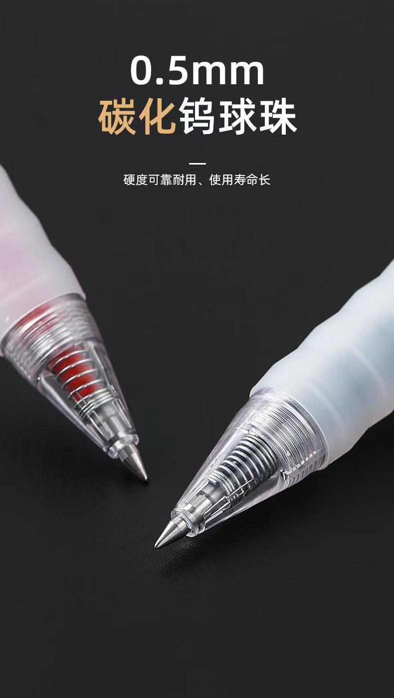 Hobby Gel Pen 0.35 0.5mm Black Signature Pen Ball Pen Carbon Pen Black Pen 12 PCs Office Supplies Wholesale