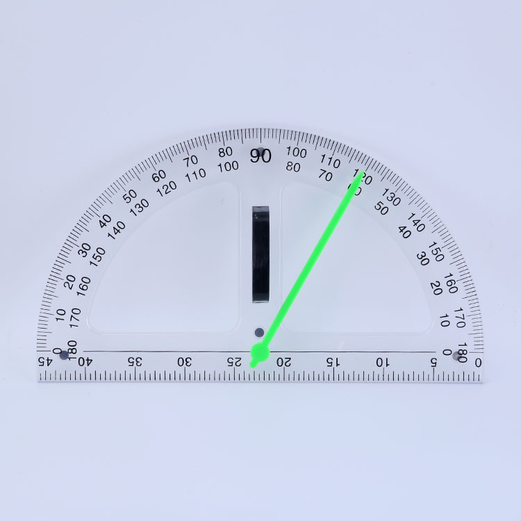 Large Plastic Magnetic Transparent Triangular Plate Protractor Set Dual-Use Compasses Teaching Drawing Teacher