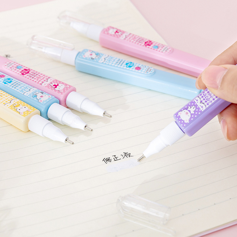 Hobby 65081 Cartoon Correction Fluid Cartoon Student Correction Fluid Student Writing Supplies Cartoon Gifts Wholesale