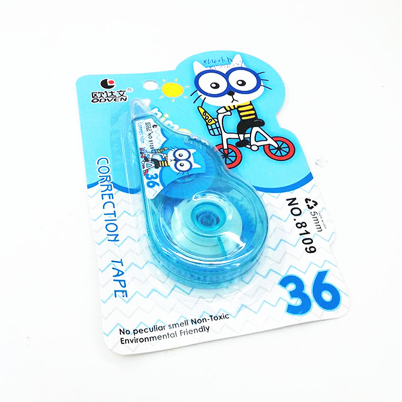 Factory Direct Sales Students' Supplies Correction Tape Correction Fluid 8109 Large Correction Tape Correction Word Wholesale Two Yuan