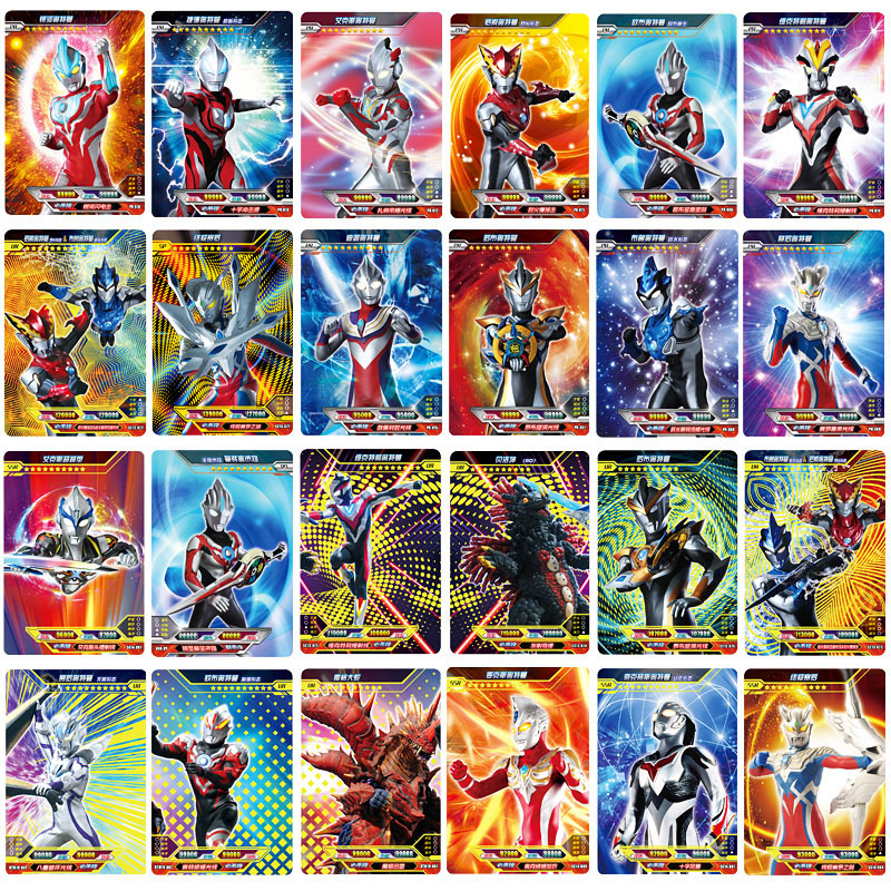 Ultraman Card Gold Card Favorites Card Binder Flash Card Full Set Full Star Card Children Thunder Version Glory Card Game Card