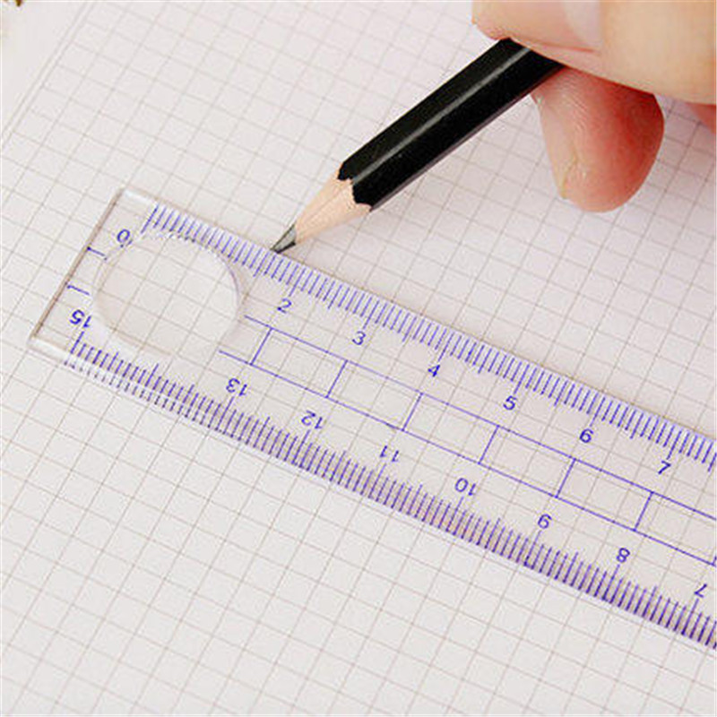 Deli 9598 Stationery Ruler Set Student Drawing Ruler Sets Ruler + Set Square + Protractor + Compasses