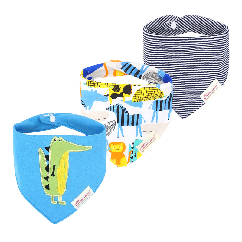 Momscare Triangular Binder Baby Supplies Kids&#039; Bib Bib Ins Bib Three PCs Set