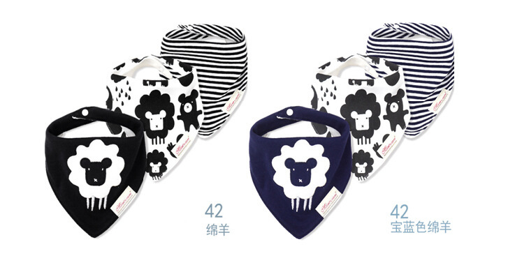 Momscare Triangular Binder Baby Supplies Kids' Bib Bib Ins Bib Three PCs Set