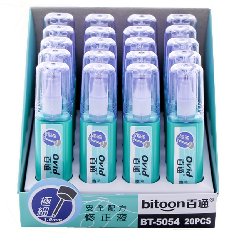 Hanji Correction Fluid Baitong Stationery Correction Fluid Quick-Drying Student Correction Fluid Office Supplies Correction Fluid