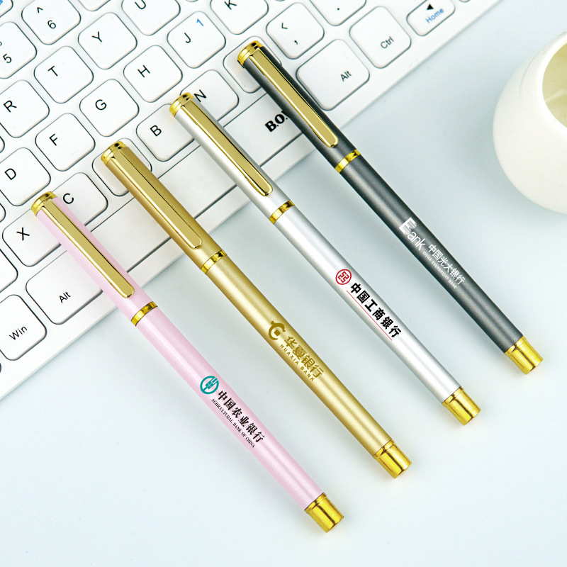 Advertising Marker Customized Logo Metal Gel Pen Business Signature Pen Office Gift Metal Ball Point Pen Promotion