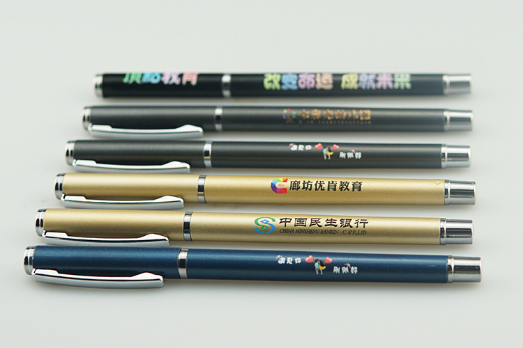 Advertising Marker Customized Logo Metal Gel Pen Business Signature Pen Office Gift Metal Ball Point Pen Promotion