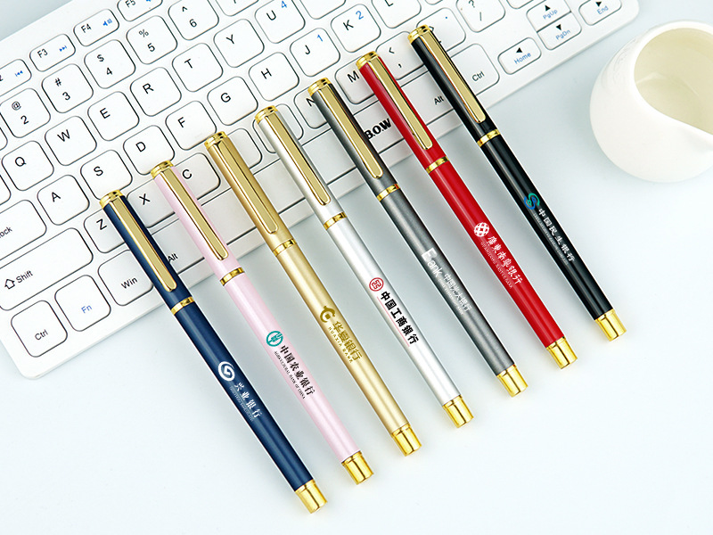 Advertising Marker Customized Logo Metal Gel Pen Business Signature Pen Office Gift Metal Ball Point Pen Promotion