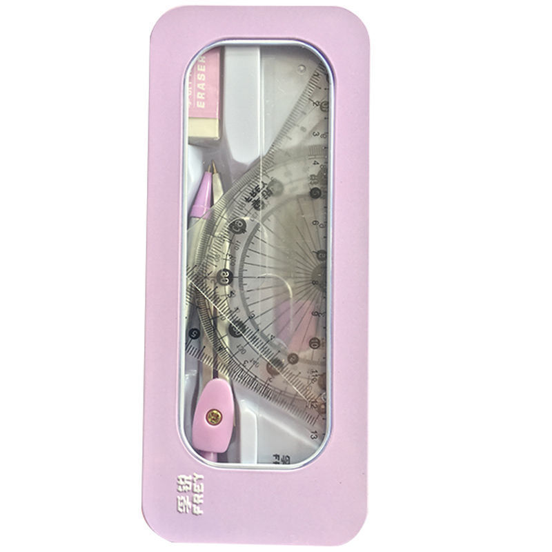 Compasses Ruler Set Set Square Student Stationery Ruler Triangular Plate Primary School Student Ruler Sets Multifunctional Drawing Supplies