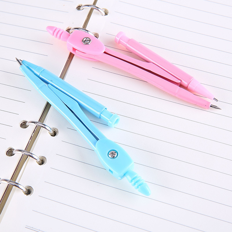 Pioneer Students&#039; Mechanical Pencil Metal Drawing Compasses Mathematical Geometry Drawing Plastic Boxed Compasses