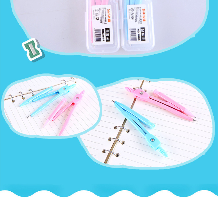Pioneer Students' Mechanical Pencil Metal Drawing Compasses Mathematical Geometry Drawing Plastic Boxed Compasses Pioneer Students' Mechanical Pencil Metal Drawing Compasses Mathematical Geometry Drawing Plastic Boxed Compasses