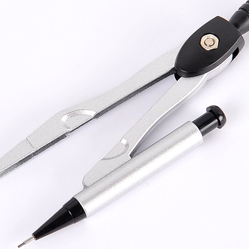 Xiaoyuer New Ruler Primary School Student Compasses Ruler Set Black and White Drawing Compass 2 Pieces Wholesale