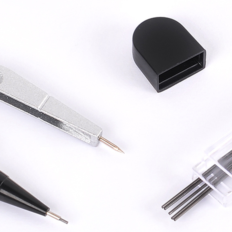 Xiaoyuer New Ruler Primary School Student Compasses Ruler Set Black and White Drawing Compass 2 Pieces Wholesale