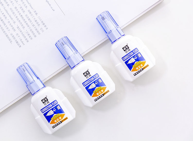 Baitong 5021 Correction Fluid Correction Fluid Brush Dual-Purpose Quick-Drying Correction Fluid Correction Fluid 12 Pieces Price