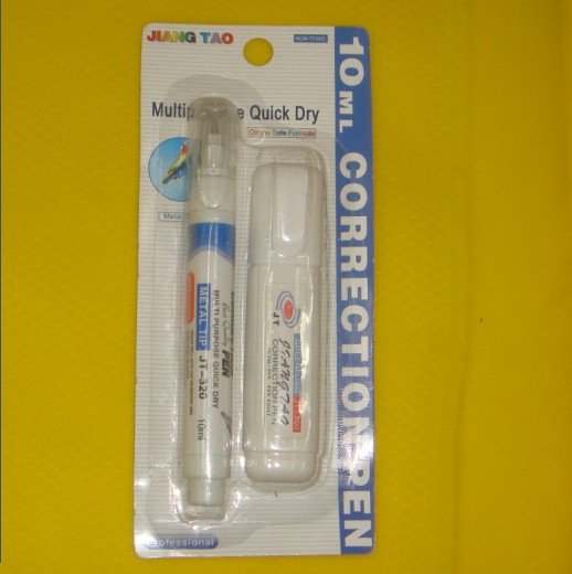 Correction fluid bottle pens blister card OEM
