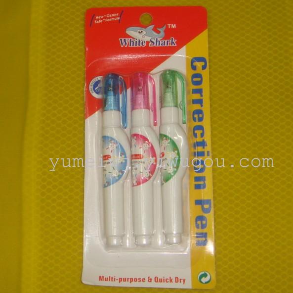 Correction fluid bottle pens blister card OEM
