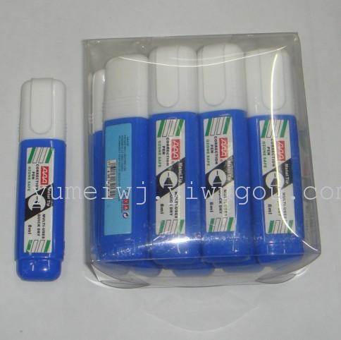Correction fluid brush head and fixed blister card