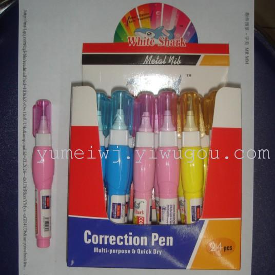 Correction fluid brush head and fixed blister card