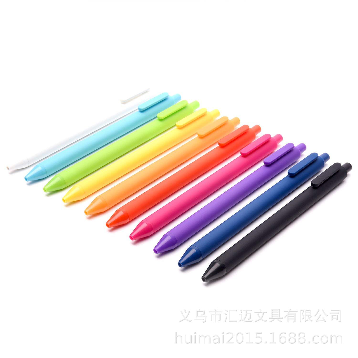 Multicolor candy color neutral pen 0.5mm color students with signature pen ball pen gift creative stationery wholesale