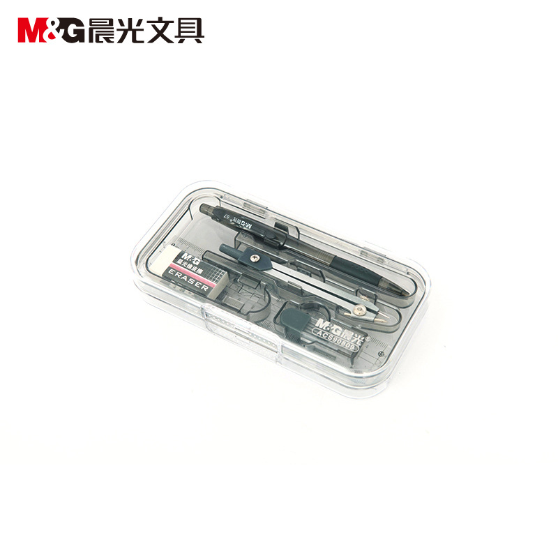 M &amp; G Stationery 8-Piece Set Compasses Ruler Set Set Student Triangular Plate Ruler 7-Piece Set 90806/90807