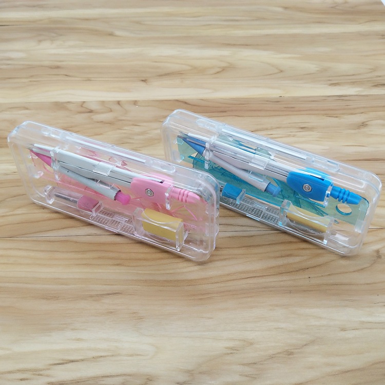 Little Doctor School Opening Product Compasses Combination Set Student Stationery Mathematical Geometry Drawing Metal Element Gauge with Ruler