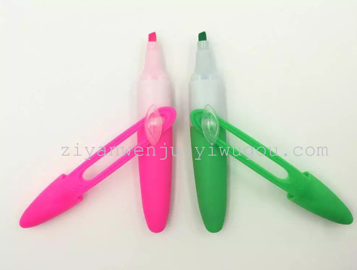 4 Suction Cards Fluorescent Pen Highlighter MarKer