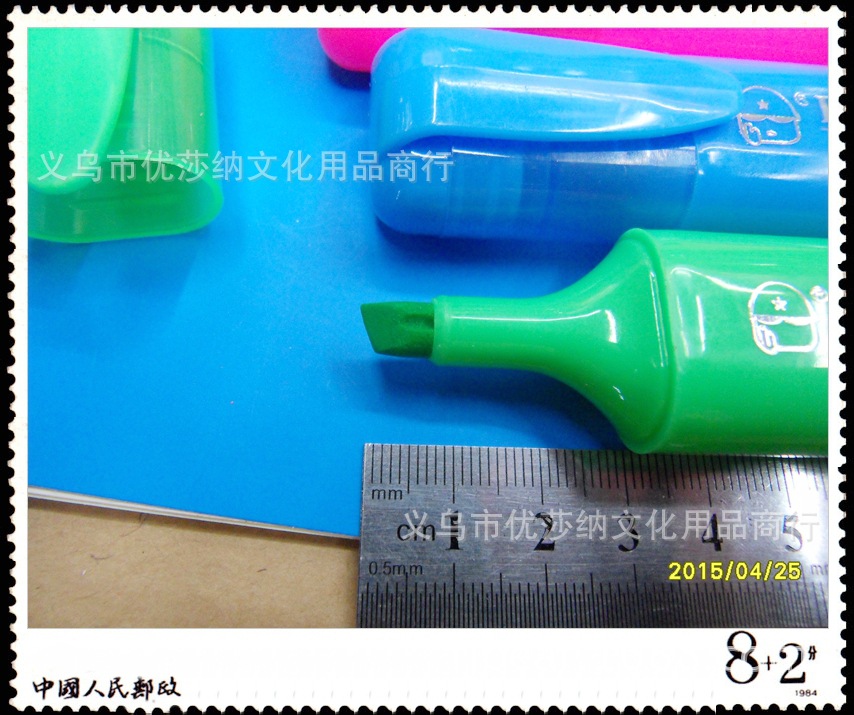 Color six highlighter boxed round head highlighter