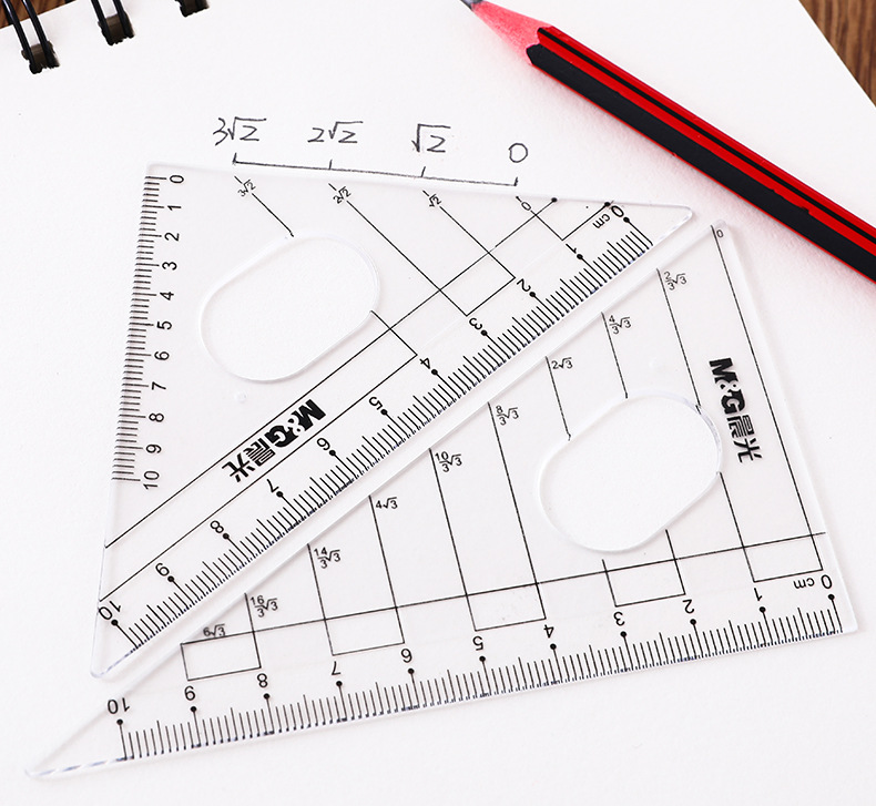 Chenguang Compasses Ruler Set Set Ruler Set Square Protractor Student Exam Drawing Measurement Eight-Piece Set 90807