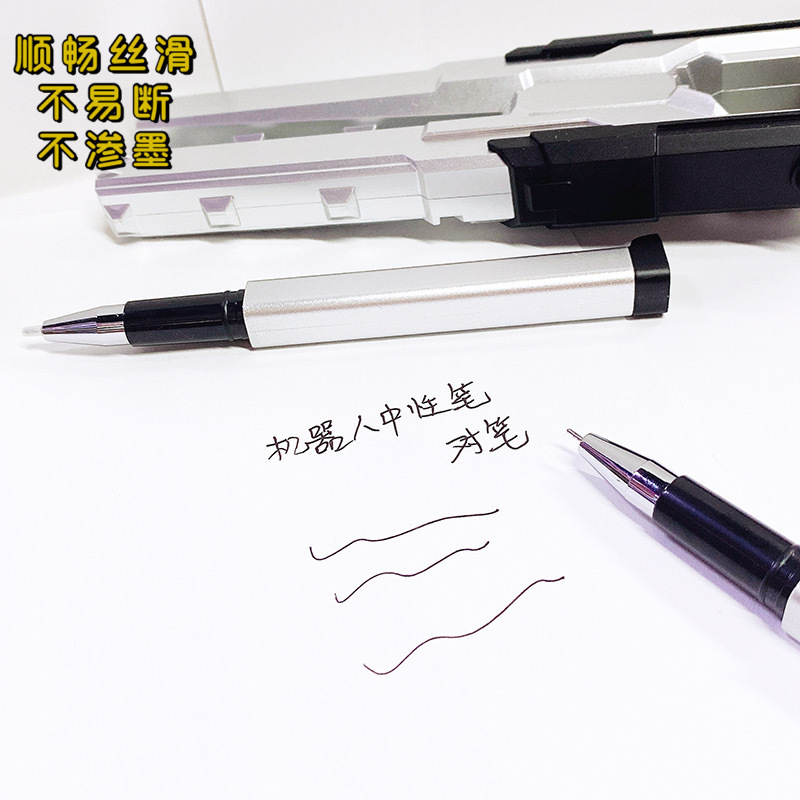 Creative Deformation Robot Modeling Gel Pen New Deformation Neutral Pair Pen Removable Ball Pen School Supplies