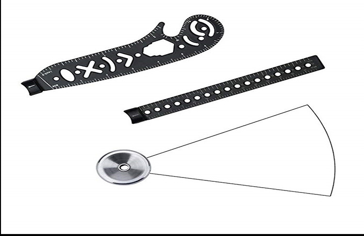 Hot Selling Engineering Drawing Compass Multifunctional Drawing Ruler Creative Personality Magnetic Drawing Drawing Ruler Compasses