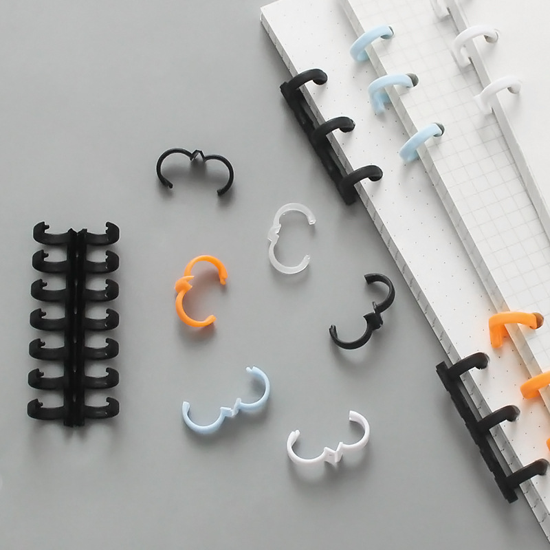 Binder Mechanism A4 Plastic LooseLeaf Binder Open LooseLeaf Buckle B5 Binding Strip 20Hole Binding Ring A5 Color Spot