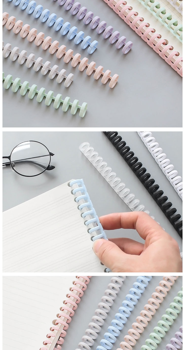 Binder Mechanism A4 Plastic LooseLeaf Binder Open LooseLeaf Buckle B5 Binding Strip 20Hole Binding Ring A5 Color Spot Binder Mechanism A4 Plastic LooseLeaf Binder Open LooseLeaf Buckle B5 Binding Strip 20Hole Binding Ring A5 Color Spot