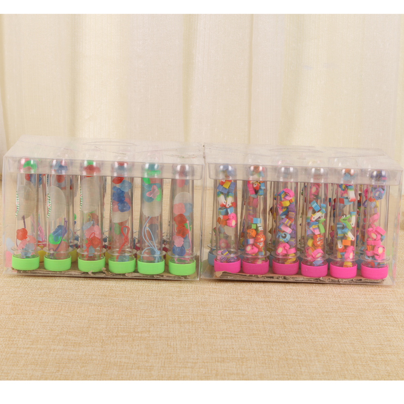 Heart rainbow stationery luminous rubber eraser cute cartoon like leather wipe creative learning stationery for children