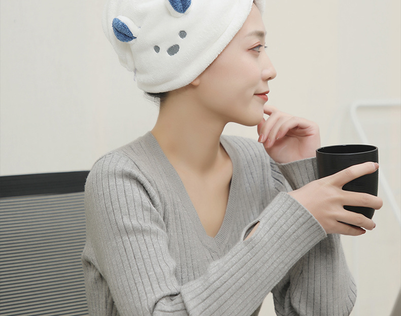 Cap Micron NonSlip Yarn Triangular Binder Shower Cap Coral Velvet WaterAbsorbing QuickDrying Hair Drying Towel Cap Micron NonSlip Yarn Triangular Binder Shower Cap Coral Velvet WaterAbsorbing QuickDrying Hair Drying Towel