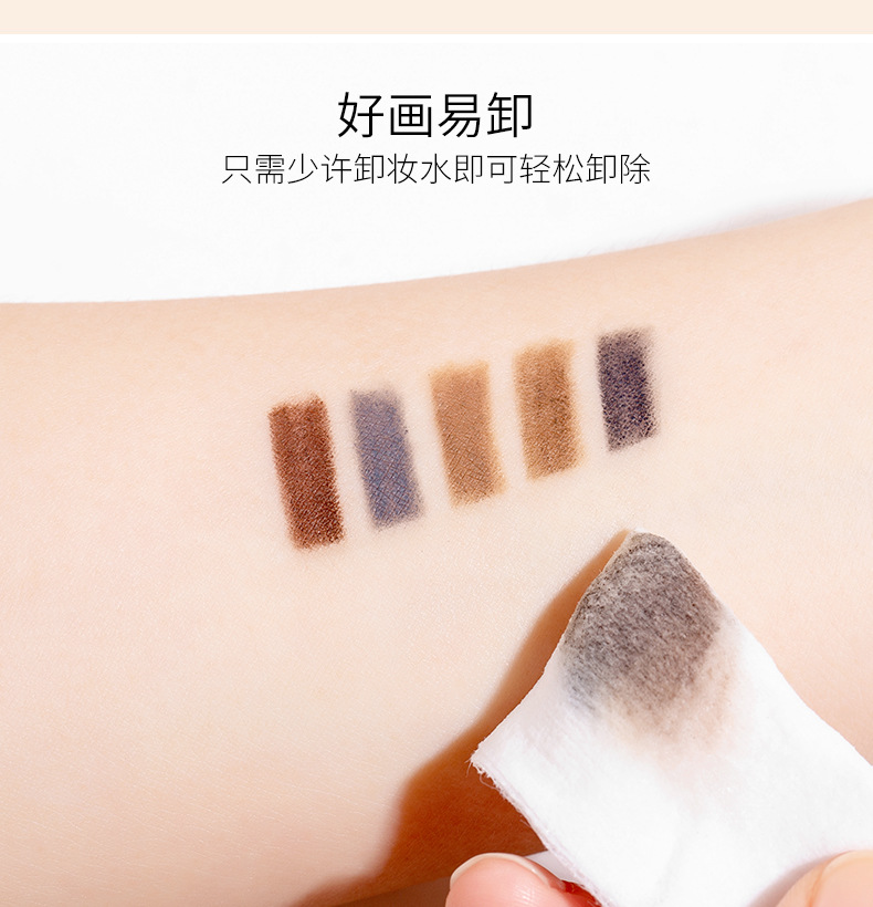 Automatically Rotate Eyebrow Pencil Waterproof SweatProof Not Smudge with Eyebrow Brush Squeeze Refill Makeup