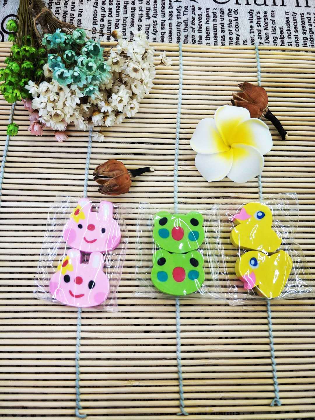 Creative Cartoon Animal Color Animal Eraser School Supplies Eraser Factory Direct Sales Wholesale Modification