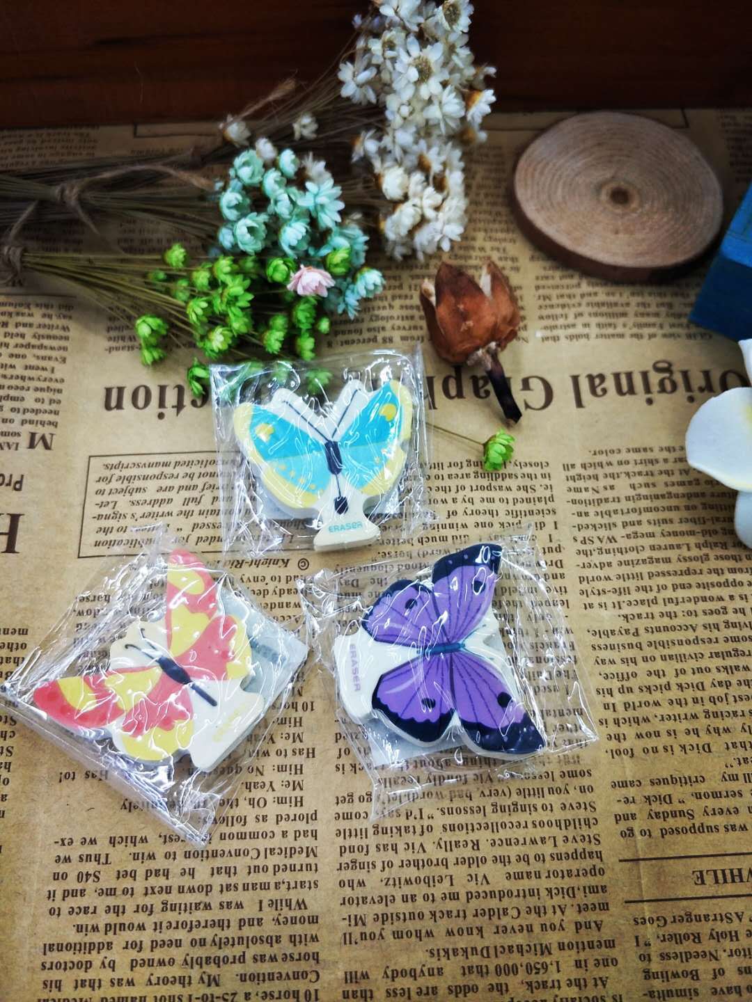 Animal Butterfly Cartoon Plane Eraser Cute Rubber Student School Supplies Stationery Wholesale Modification