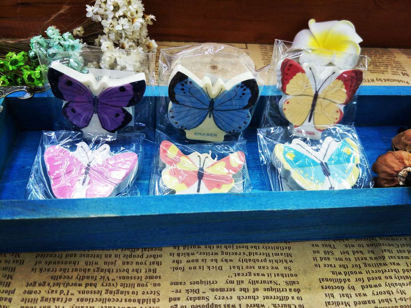 Animal Butterfly Cartoon Plane Eraser Cute Rubber Student School Supplies Stationery Wholesale Modification
