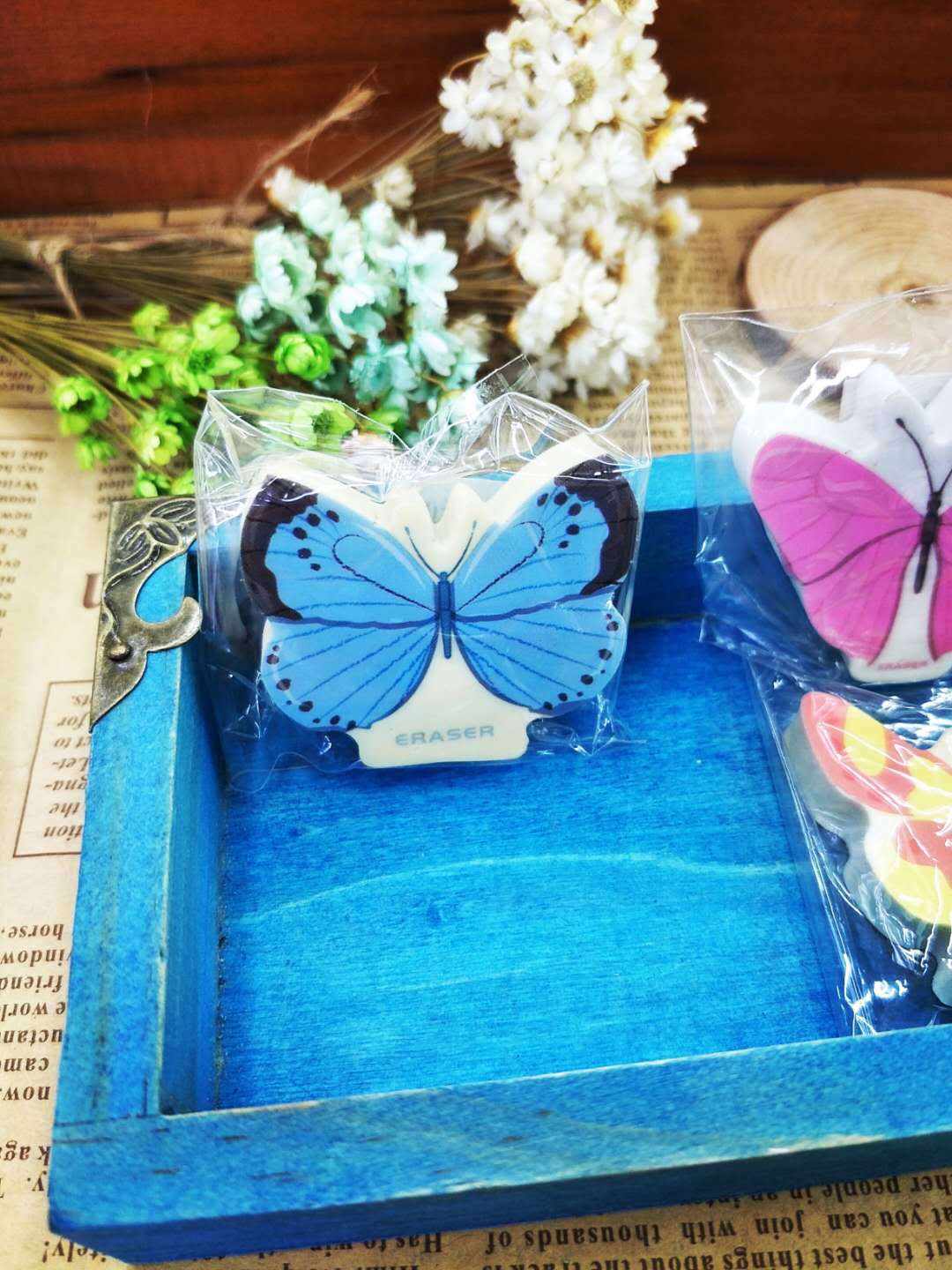 Animal Butterfly Cartoon Plane Eraser Cute Rubber Student School Supplies Stationery Wholesale Modification