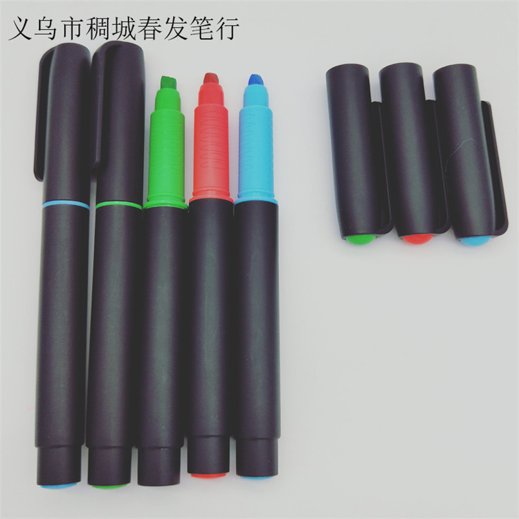 Cf-4724 professional advertising custom LOGO wholesale custom candy highlighter color solid marker pen