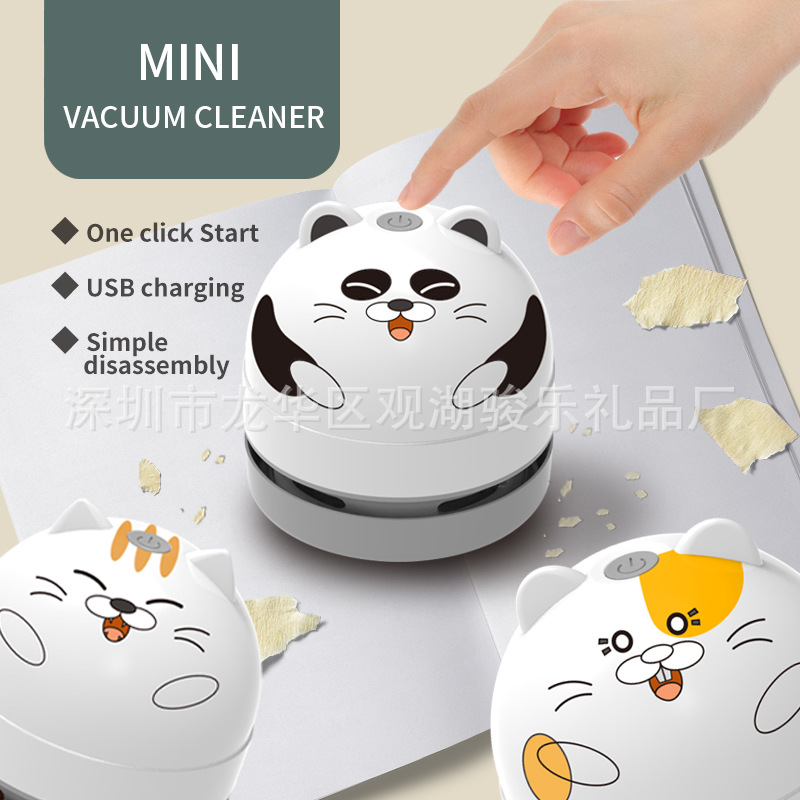 Mini Desktop Dust Collector Student Electric Suction Eraser Chip Machine Children Cleaning Desk Pencil Keyboard Cleaner