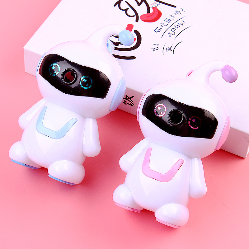 Cartoon Robot Pencil Sharpener Pencil Shapper Student School Supplies Wholesale Stationery Children Pencil Sharpener Gift Present