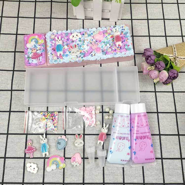 Cream Glue Stationery Box Material Package Handmade DIY Plastic Pencil Box Set Homemade Pencil Case Creative Handmade Toys Cream Glue Stationery Box Material Package Handmade DIY Plastic Pencil Box Set Homemade Pencil Case Creative Handmade Toys