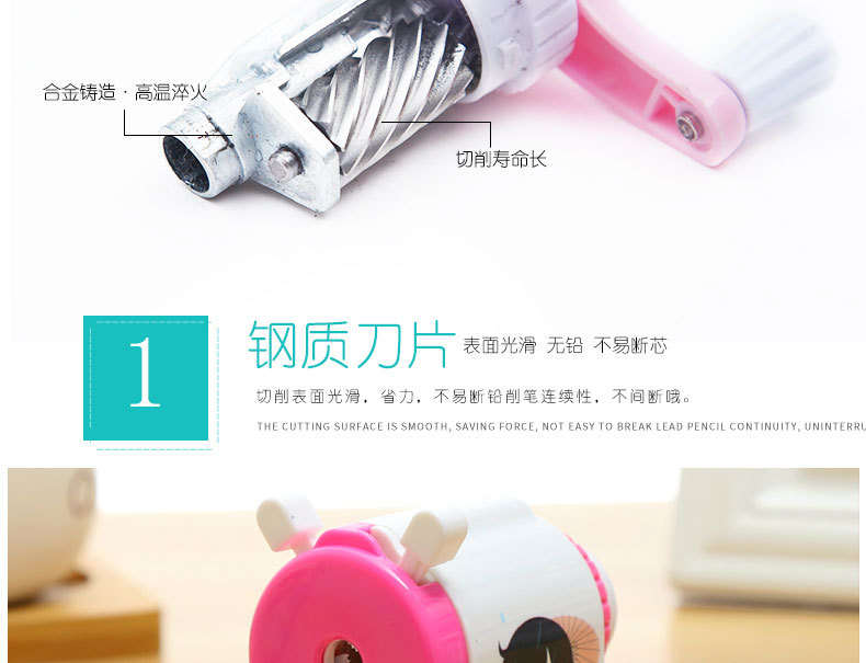 New children's school supplies direct sale tenggao 3031 prince and princess hand pencil sharpener sharpener pensharpener