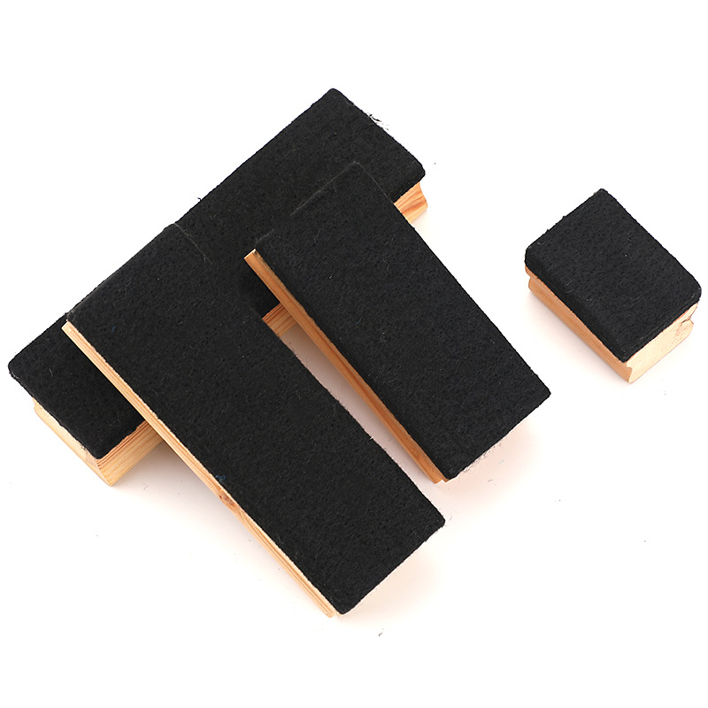 Simple Wooden Blackboard Eraser Felt Teacher Teaching Easy to Wipe Whiteboard Eraser Children&#039;s Painting Board Eraser Office Office Supplies